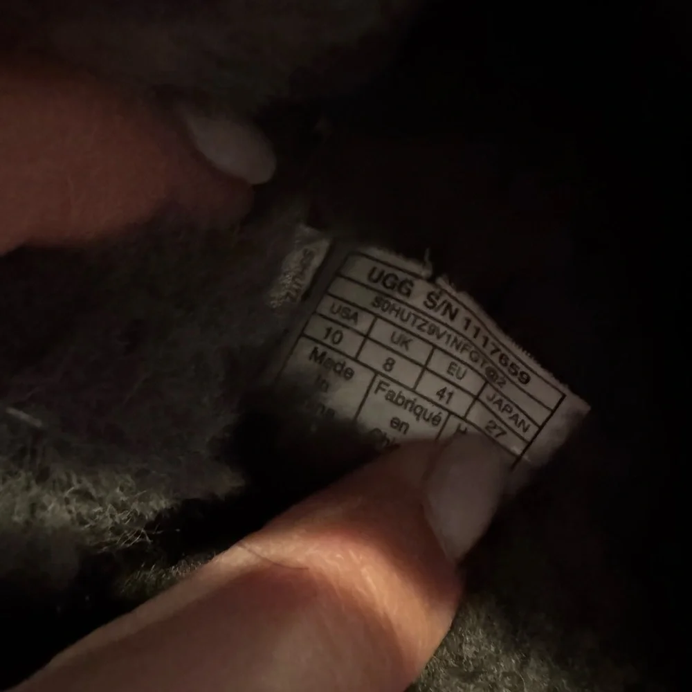 UGG Black and Gray Knit Slippers - Picture 4 of 4